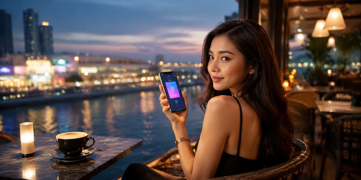 Johor Bahru user comfortably using the bcb888 mobile casino app