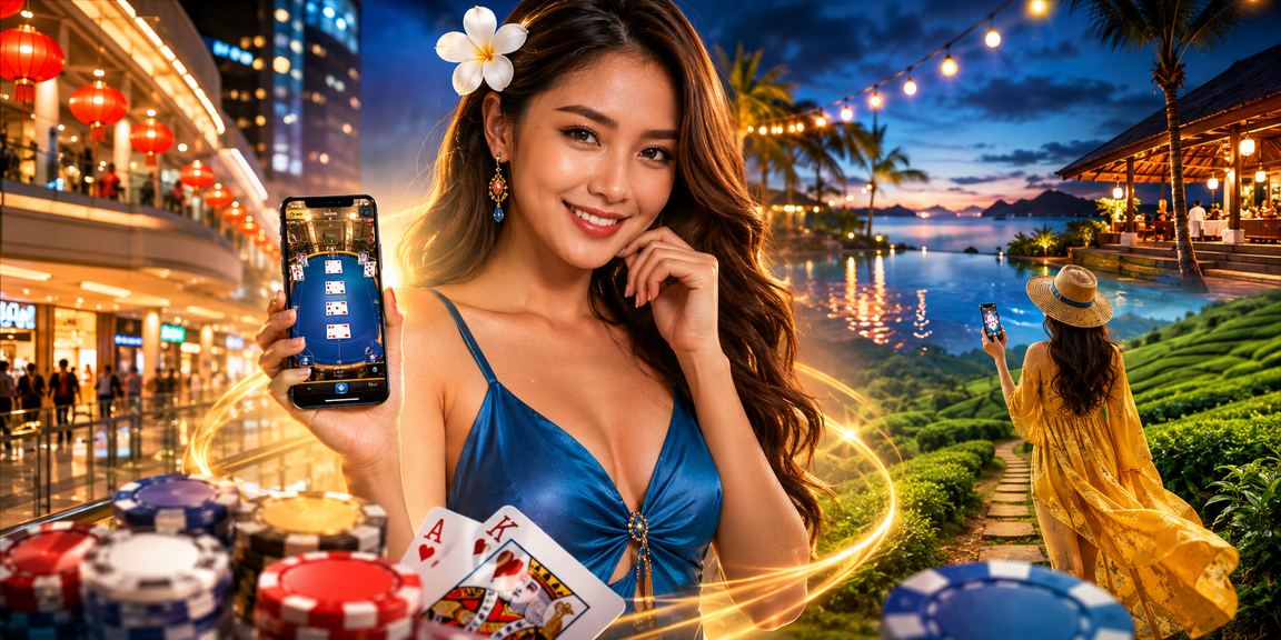 Players in Langkawi enjoy online casino games in a lucky, relaxed setting